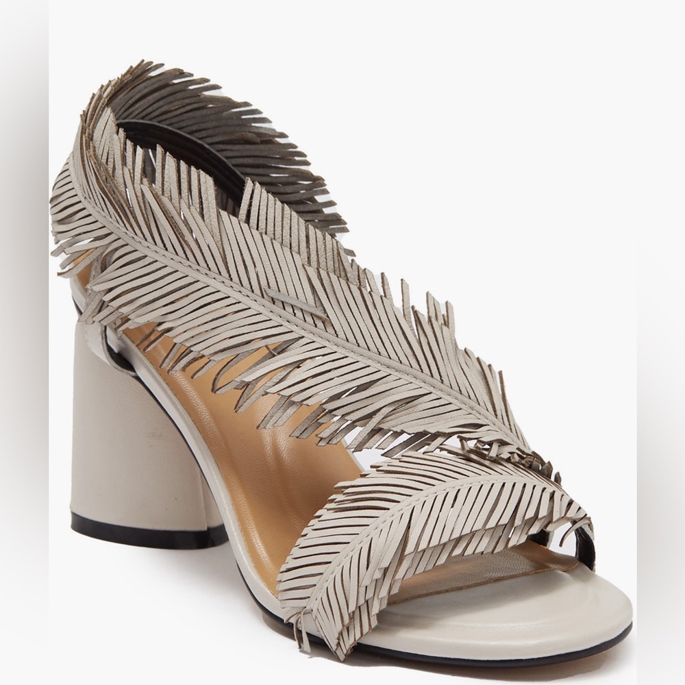 Golo Feather Asymmetrical Heels- Size 10